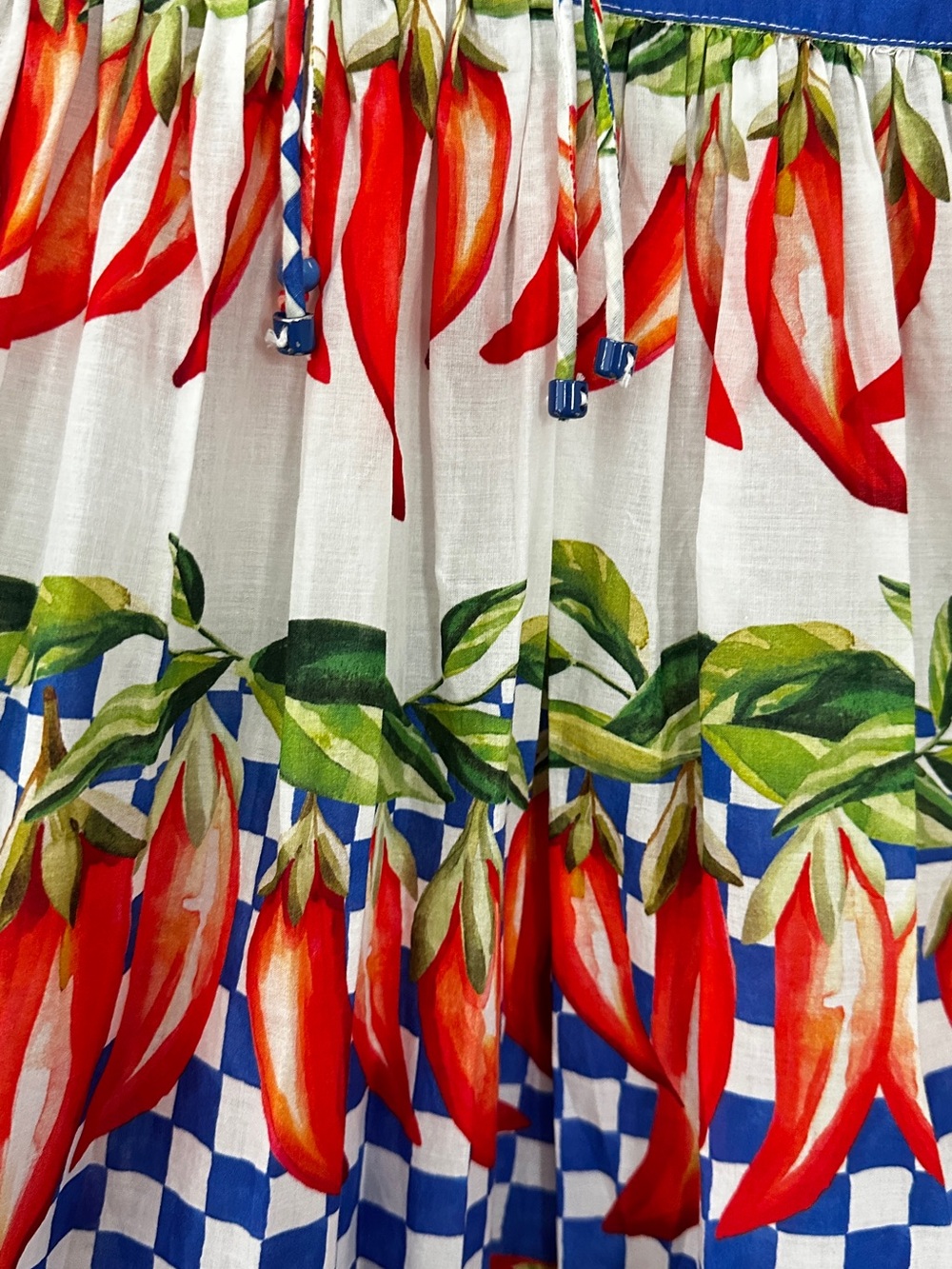 Farm Rio Picnic Peppers Ainika Midi Dress Size Medium - Picture 6 of 16